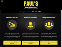 Tablet Screenshot of paulscraneservicellc.com